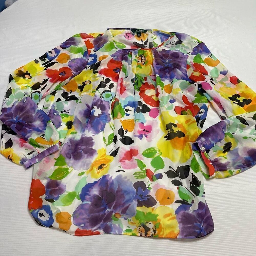 Lauren Ralph Lauren Multicolor Floral Blouse